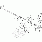 90 Utility Rear axle and brake assembly