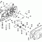 150 2X4 UTILITY Left crankcase and cover assembly