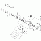 150 2X4 UTILITY Rear axle and brake assembly