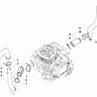 400 TRV Корпус и патрубки охлаждения