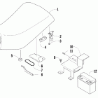 150 2X4 UTILITY Seat, battery, and tool kit assemblies