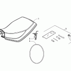 250 Utility Seat and tool kit assembly