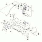 700 Mud Pro (VIN 4UF09ATV79T218699 and Up) Топливный бак