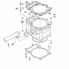 700 Mud Pro (VIN 4UF09ATV79T218699 and Up) Блок цилиндров