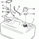 E25JRECA Топливный бак- 6 gallon