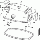 E25JRECA Engine cover -- evinrude