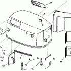 E115JTLECS Engine cover -- evinrude