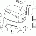 E115JTLECS Engine cover -- johnson