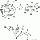 BE40EECR Ignition switch & cable -- 40te, 40ttl