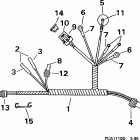 E10FRELECM Motor cable -- te models