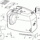 BE225SLECS Engine cover-johnson-200tl,tx,cx,225tx,cx,tz,cz,qx,nx,25...