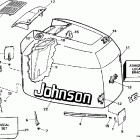E200CXEUA Engine cover - johnson - 200sl, 200stl, 225stl
