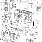 E200CXEUA Gearcase - standard rotation - 25 in. & 30 in. models