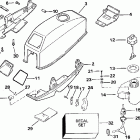 E2ROEUD Motor cover - johnson / evinrude & integral fuel tank