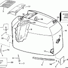 E200CXEUA Engine cover - johnson - 200tx, 200cx, 225
