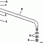 BE60TLEUA Steering link kit without trim & tilt