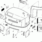 BE90SXEUA Капот-Evinrude