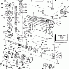 E200CXEUA Gearcase - standard rotation - 20 in. models