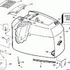 E200CXEUA Engine cover - evinrude - 200tx, 200cx, 225