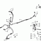 DVX250 Hydraulic brake hose and hand brake assembly