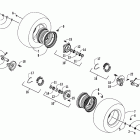 DVX 50 Front wheel and brake assemblies