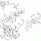 Prowler XTX Rear and parking brake assembly