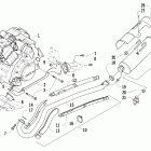 650 TRV Двигатель и глушитель