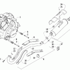 700 H1 EFI Двигатель и глушитель