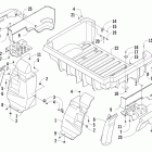 Prowler XT Rear body panel and cargo box assembly