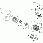 DVX 50 Rear wheel and brake assemblies
