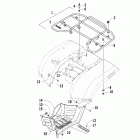 400 auto Rear rack and footwell assemblies
