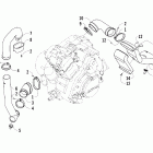 650 H1 Корпус и патрубки охлаждения