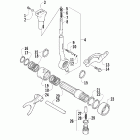 500 manual Hi / lo shifter assembly