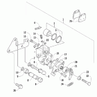 DVX 400 Rear brake assembly