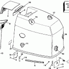 BE250CXEDA Капот-Evinrude