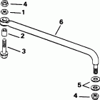 E88MSLEDC Steering link kit (without power trim & tilt)