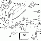 E2ROEDE Motor cover - johnson / evinrude & integral fuel tank