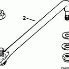 E88MSLEDC Steering link kit (with power trim & tilt)