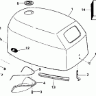 HE10FDEDC Капот-Evinrude