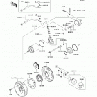 Brute Force 650 4x4 (KVF650-D7F) Starter motor(d6f-d8f)