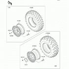 Brute Force 750 4x4i (KVF750-D8F) Wheels / tires(d8f)