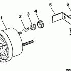 J150WTLEOR Tachometer kit - flush mount - 7000 rpm - non-plug-in