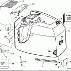E225CZEOB Engine cover - evinrude - 200tx, 200sl, 200cx, 225