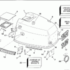 E120TLERC Engine cover - evinrude 120-140 models
