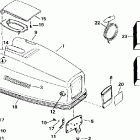 E40RERE Engine cover - evinrude 40