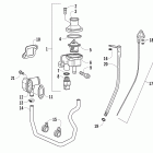 700 Diesel Thermostat, water inlet flange, and oil level stick asse...