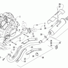 650 H1 FIS Двигатель и глушитель