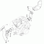 650 H1 TRV Корпус и патрубки охлаждения