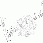 500 FIS Auto Корпус и патрубки охлаждения