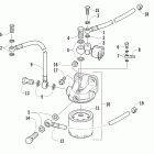 700 Diesel Fuel filter, electro-valve, and hoses assembly